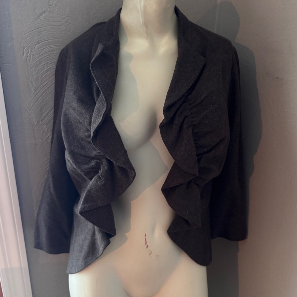 Tabitha wool beige jacket size small NWT